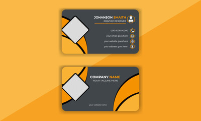 Creative and modern presentation card template, Minimal Business Card Layout.