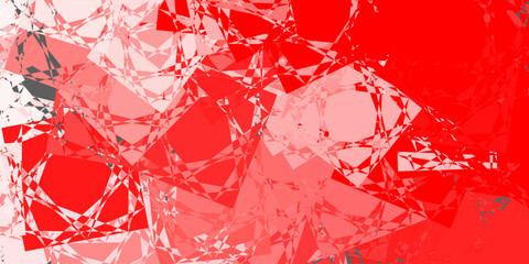 Light Red vector background with triangles.