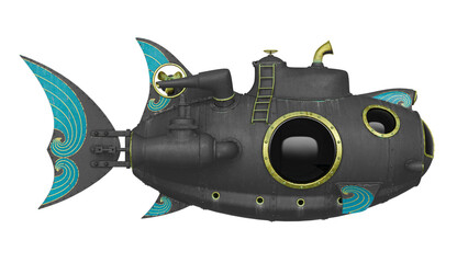 submarine cartoon side view