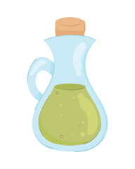 olive oil in jar pot