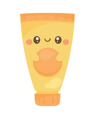 yellow paint tube kawaii