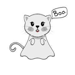 Gato boo png
