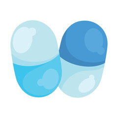 blue capsules medicine