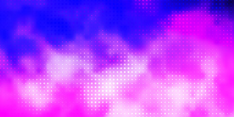 Light Pink, Blue vector background with bubbles.