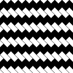 White diagonal dashes on black background. Seamless surface pattern with linear ornament. Angled strokes motif. Slanted stripes. Striped digital paper, textile print., page fill. Dashed lines vector.