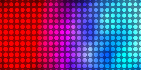 Light Blue, Red vector template with circles.