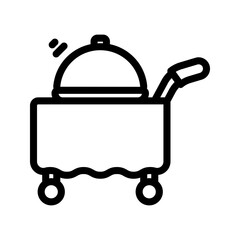 Room service icon. sign for mobile concept and web design. vector illustration