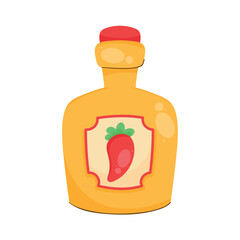 chilli pepper sauce bottle