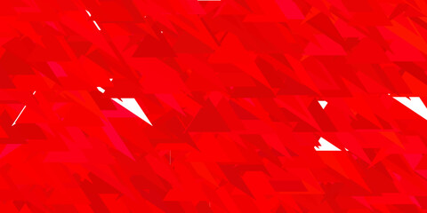 Light red vector template with triangle shapes.