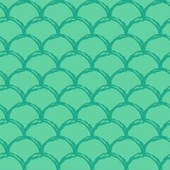 Mermaid tail seamless pattern