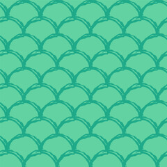 Mermaid tail seamless pattern