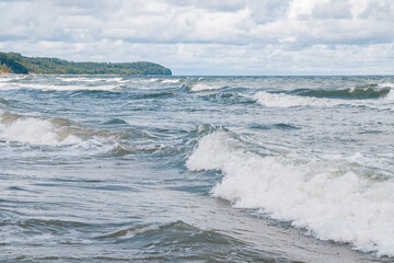 Wave on Baltic Sea | Fala na morzu Bałtyckim - obrazy, fototapety, plakaty