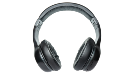 Headphones on transparent background 