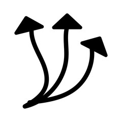 Mushroom icon. Poisonous and edible mushroom black silhouette. Vector isolated on background.