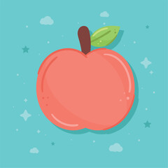 fresh apple fruit red