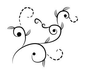 decorative flowers, hand draw