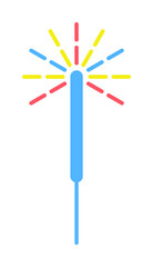 fireworks colored icon illustration design art