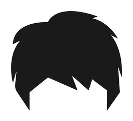 hair, woman, haircut shag icon