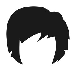 hair, woman, haircut bob icon