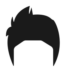 hair, woman, haircut short icon