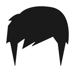 hair, woman, haircut shag icon