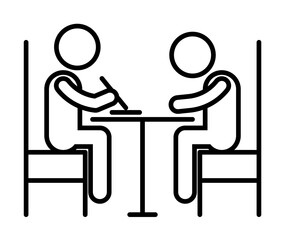 Home schooling, parent teaching icon