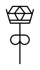 earrings icon illustration design art