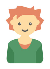 avatar of boy colored icon illustration design art