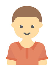 avatar of boy colored icon illustration design art