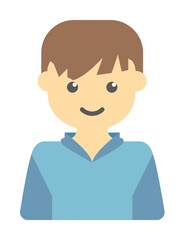 avatar of boy colored icon illustration design art