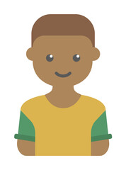 avatar of black boy colored icon