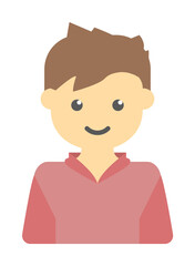 avatar of boy colored icon illustration design art