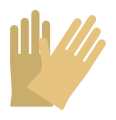 glove colored icon illustration design art