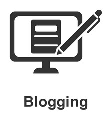 Online marketing, blogging icon