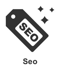Online marketing, seo icon illustration design art