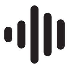 sound waves glyph icon