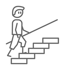 Exercise, physiotherapy, stairs icon