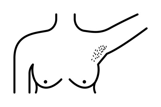recommend clip art: armpit epilation, women icon illustration design art