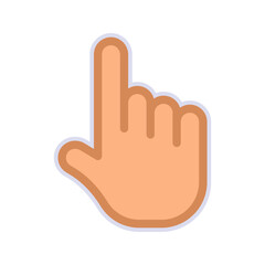 Hand icon. sign for mobile concept and web design. vector illustration
