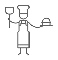 Chef, spoon, restaurant icon illustration design art