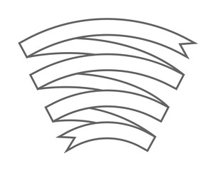 Obraz premium Banner, ribbon illustration design art