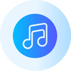 music gradient icon