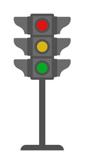 Traffic lamps colored icon illustration design art