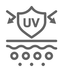 Ultraviolet, skin icon illustration design art