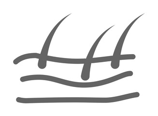 Skin, hair icon illustration design art