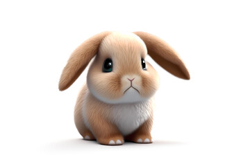 Bring an Easter touch to your projects with these 3D rabbits rendered in high definition. Images of Easter rabbits in profile cartoon