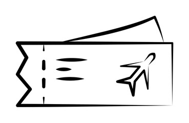 ticket icon illustration design art