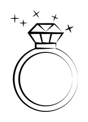wedding ring sketch illustration design art