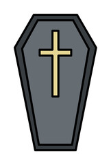 coffin colored illustration design art