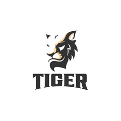head tiger logo vector illustration